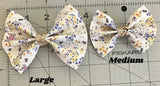 Floral Bee Large Pinch Bow